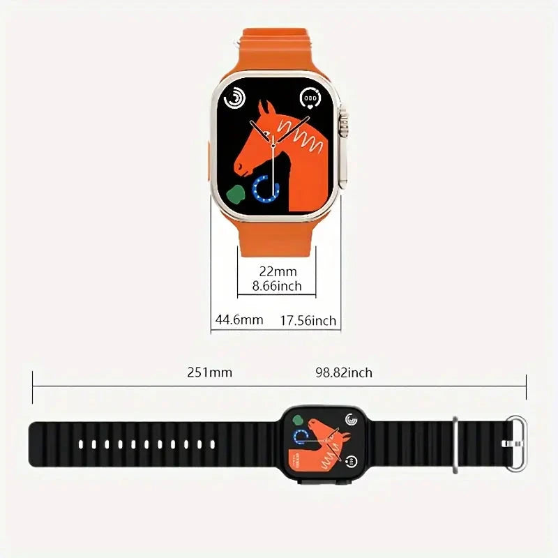 Laxasfit Smartwatch Ultra Geschenk Set 7 In 1 + Uhr & Wireless Ladegerät inkl. Bänder Elektroniktrade Switzerland