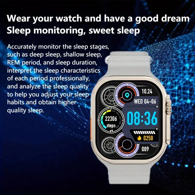 Laxasfit Smartwatch Ultra Geschenk Set 7 In 1 + Uhr & Wireless Ladegerät inkl. Bänder Elektroniktrade Switzerland