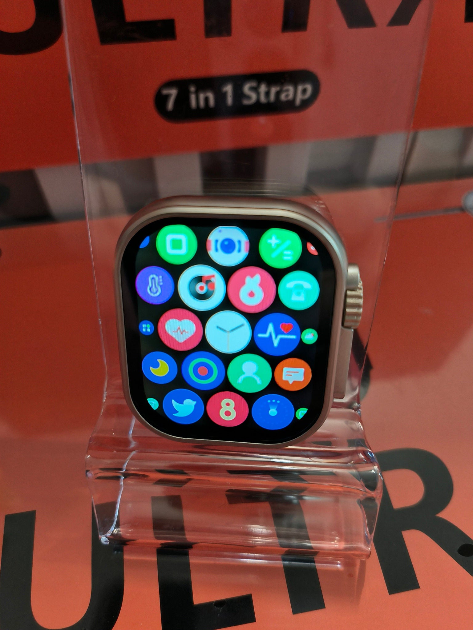 Laxasfit Smartwatch Ultra Geschenk Set 7 In 1 + Uhr & Wireless Ladegerät inkl. Bänder Elektroniktrade Switzerland
