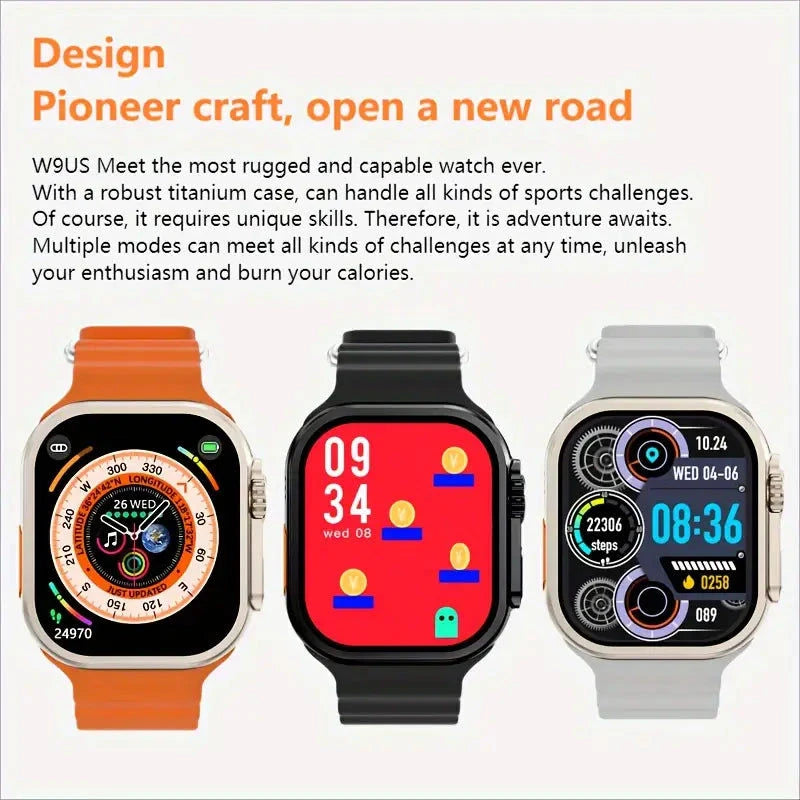 Laxasfit Smartwatch Ultra Geschenk Set 7 In 1 + Uhr & Wireless Ladegerät inkl. Bänder Elektroniktrade Switzerland