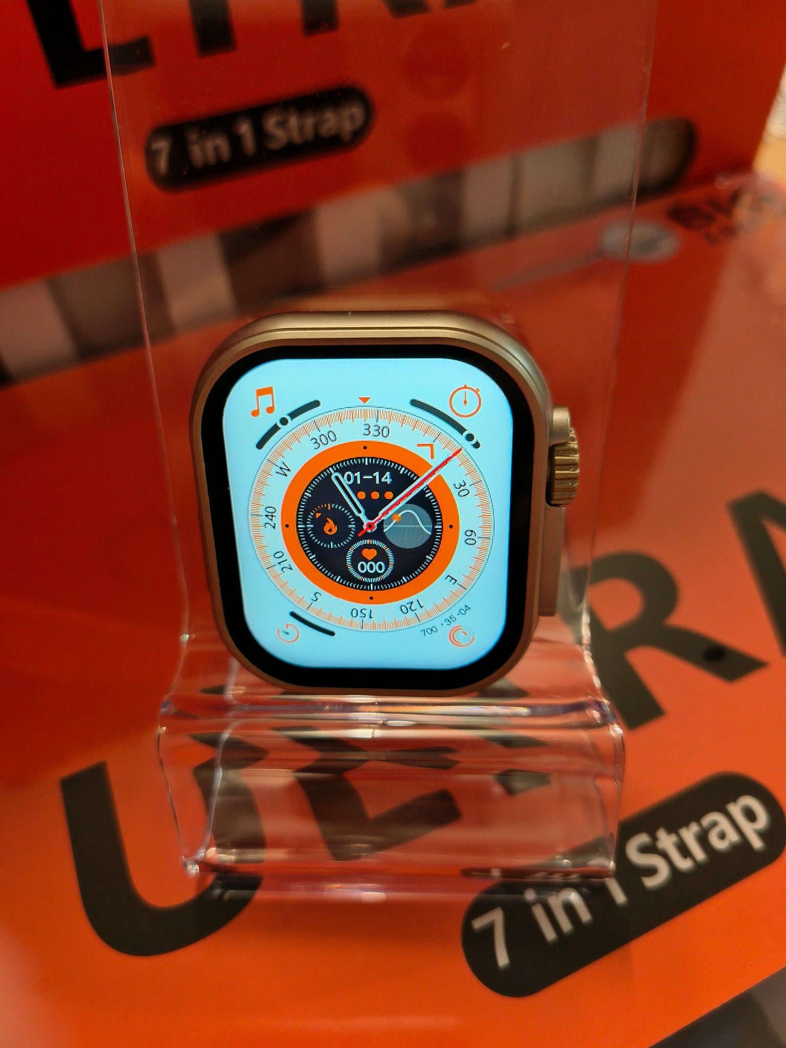 Laxasfit Smartwatch Ultra Geschenk Set 7 In 1 + Uhr & Wireless Ladegerät inkl. Bänder Elektroniktrade Switzerland