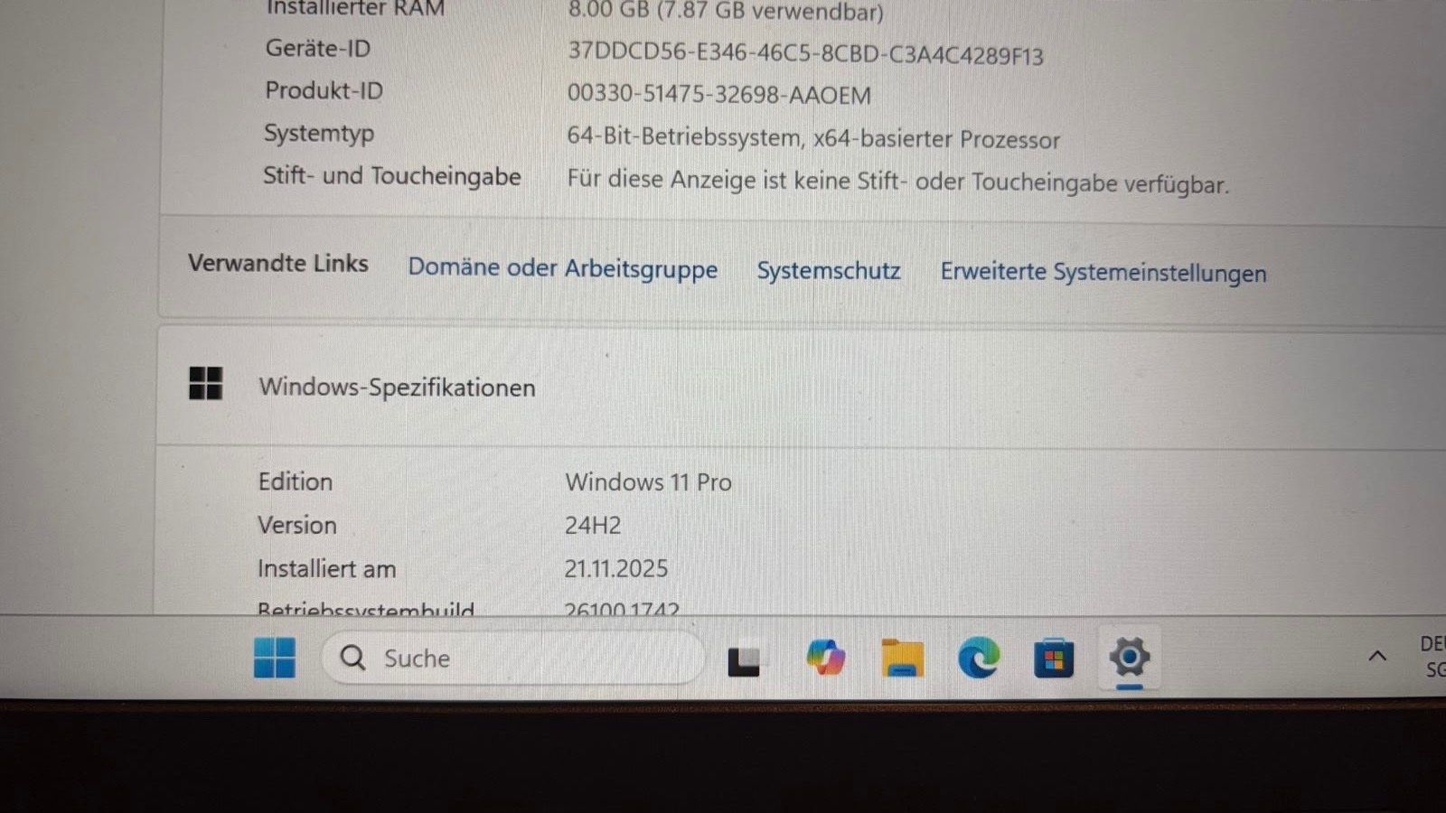 Lenovo ThinkPad L470 i5-6300U 2.40Ghz 240GB SSD/8GB Ram Win 11 Pro ( Gebraucht Artikel )