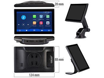 Lescars Lescars IPS-HD-Touchscreen, 7"/17,8 cm, für Apple CarPlay & Android Auto, 360° Elektroniktrade Switzerland