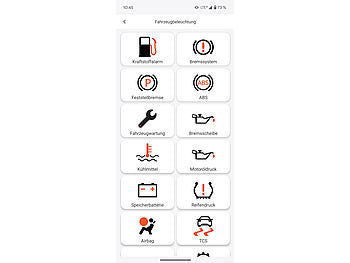 Lescars Lescars OBD2-Adapter mit KI-gestützter Fehlerdiagnose, App für iOS und Android elektroniktrade Switzerland