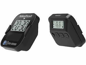 Lescars Lescars StVO Parkscheiben: 2er-Set Solar-Parkscheiben: mit ECE-Zulassung, Akku und 2 Displays elektroniktrade Switzerland