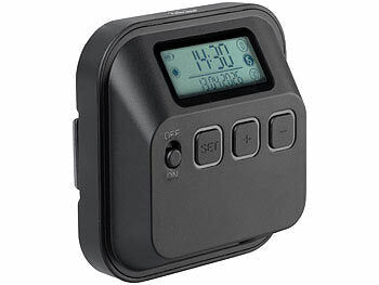 Lescars Lescars StVO Parkscheiben: 2er-Set Solar-Parkscheiben: mit ECE-Zulassung, Akku und 2 Displays elektroniktrade Switzerland
