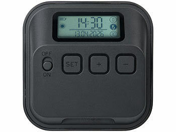 Lescars Lescars StVO Parkscheiben: 2er-Set Solar-Parkscheiben: mit ECE-Zulassung, Akku und 2 Displays elektroniktrade Switzerland