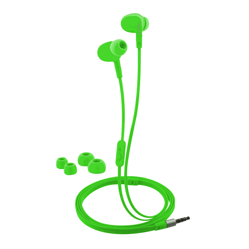LogiLink LogiLink 3,5mm Kopfhörer Headset wassergeschütztes (IPX6) Stereo In-Ear Grün/Grau Klinke Elektroniktrade Switzerland