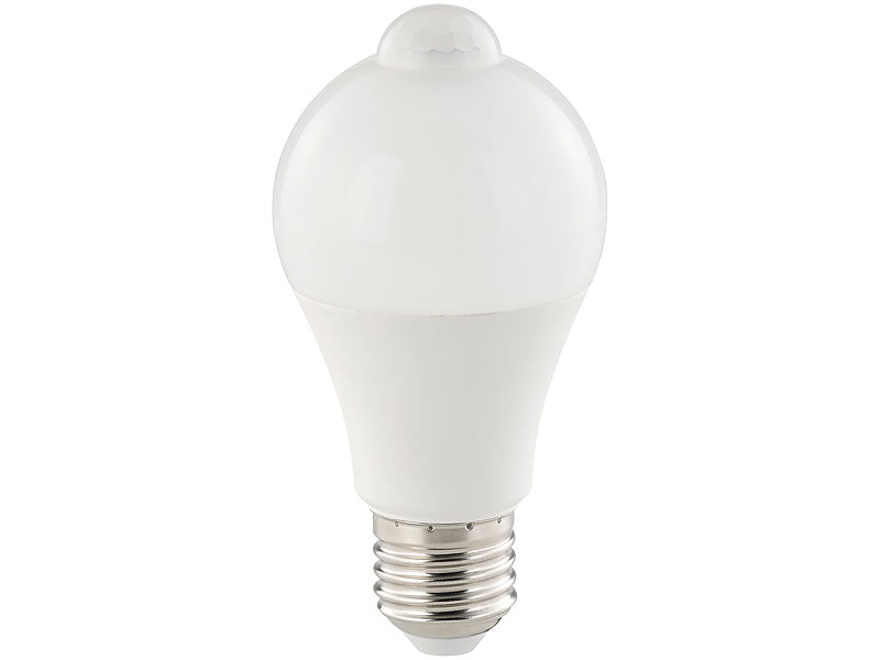 Luminea LED-Lampe, PIR-Sensor, 10 W, E27, warmweiß, 3000 K, 1.055 lm (Gebraucht Artikel) elektroniktrade Switzerland