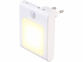 Lunartec 2er-Set Steckdosen-LED-Nachtlicht, dimmbar, Bewegungs- & Lichtsensor Elektroniktrade Switzerland
