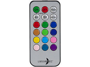 Lunartec 3er-Set dimmbare RGB-LED-Kerzen mit Timer & Fernbedienung, bunt, IP44 Elektroniktrade Switzerland