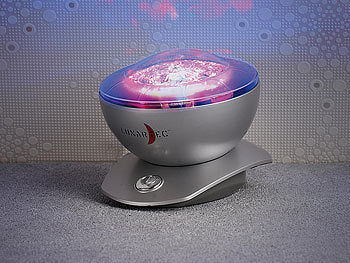Lunartec Laser-Kugel-Lampe mit Polarlicht-Effekten Elektroniktrade Switzerland
