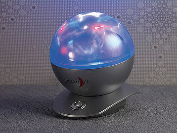 Lunartec Laser-Kugel-Lampe mit Polarlicht-Effekten Elektroniktrade Switzerland