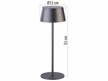 Lunartec LED-Solar-Tischleuchte, 150 Lumen, 1.200 mAh, dimmbar, USB Elektroniktrade Switzerland