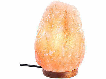 Lunartec Lunartec Salzkristall-Lampe mit Dimmer, 2 - 3 kg, 2x E14-Leuchtmittel, rosa elektroniktrade Switzerland