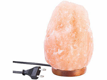 Lunartec Lunartec Salzkristall-Lampe mit Dimmer, 2 - 3 kg, 2x E14-Leuchtmittel, rosa elektroniktrade Switzerland