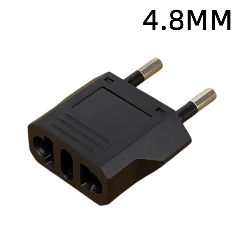 US/CN auf CH/EU Schweiz Strom Adapter 4.8mm & 4.0mm Schwarz oder Weiss