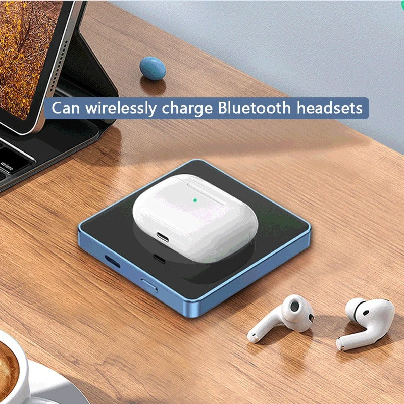 Magnetic Wireless Powerbank 10.000mAh, Blau für iPhones