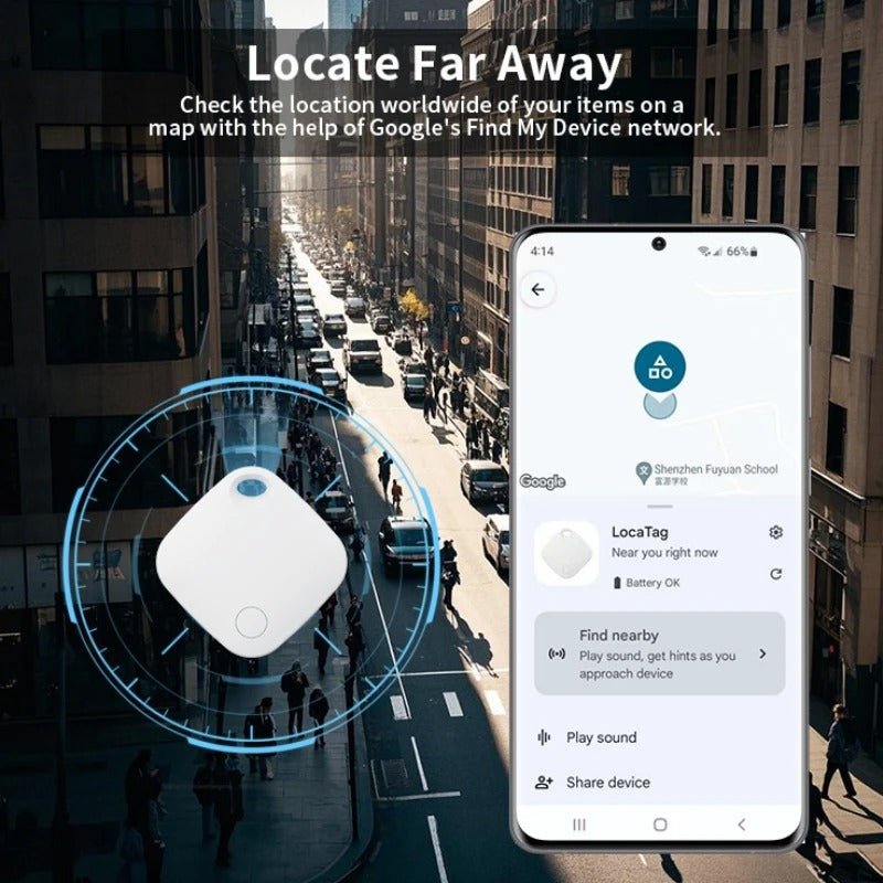 Bluetooth-GPS-Tracker für Android-Geräte, funktioniert mit Google Find My App