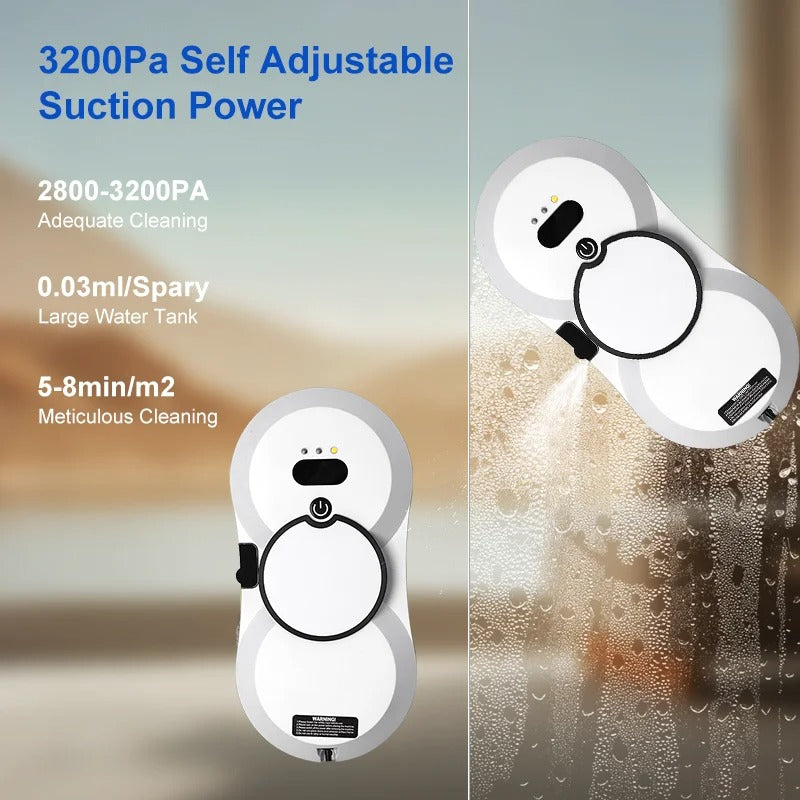 Power Roboter Fensterreiniger für Glasreinigung & Fensterpflege