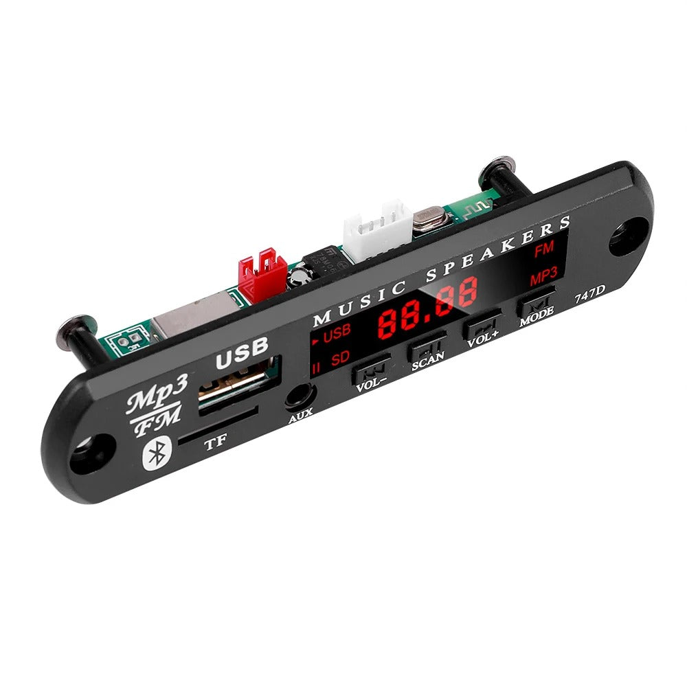 Bluetooth 5,0 Mini MP3 WMA Audio Modul Decoder Board 9V 12V