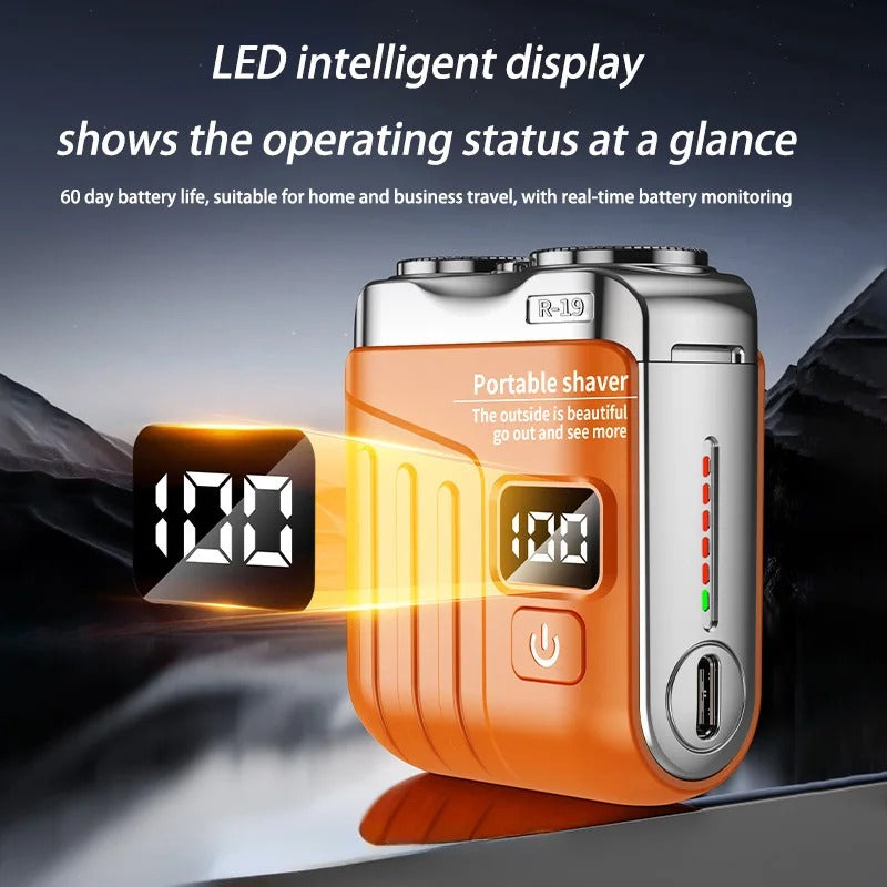 Xiaomi Akku Smart Rasierer mit Mini Dual Klinge und Digital Display