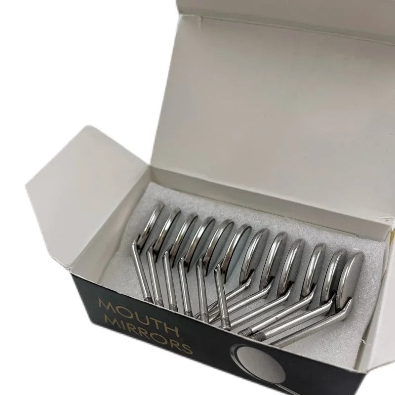 Zahnärztlicher Mundspiegel mit Reflektor für die Mundpflege, Ersatzkopf, Größe 5