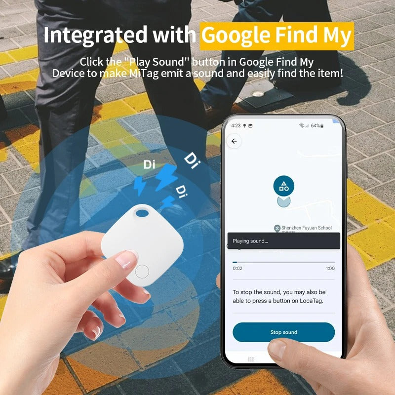 Bluetooth-GPS-Tracker für Android-Geräte, funktioniert mit Google Find My App