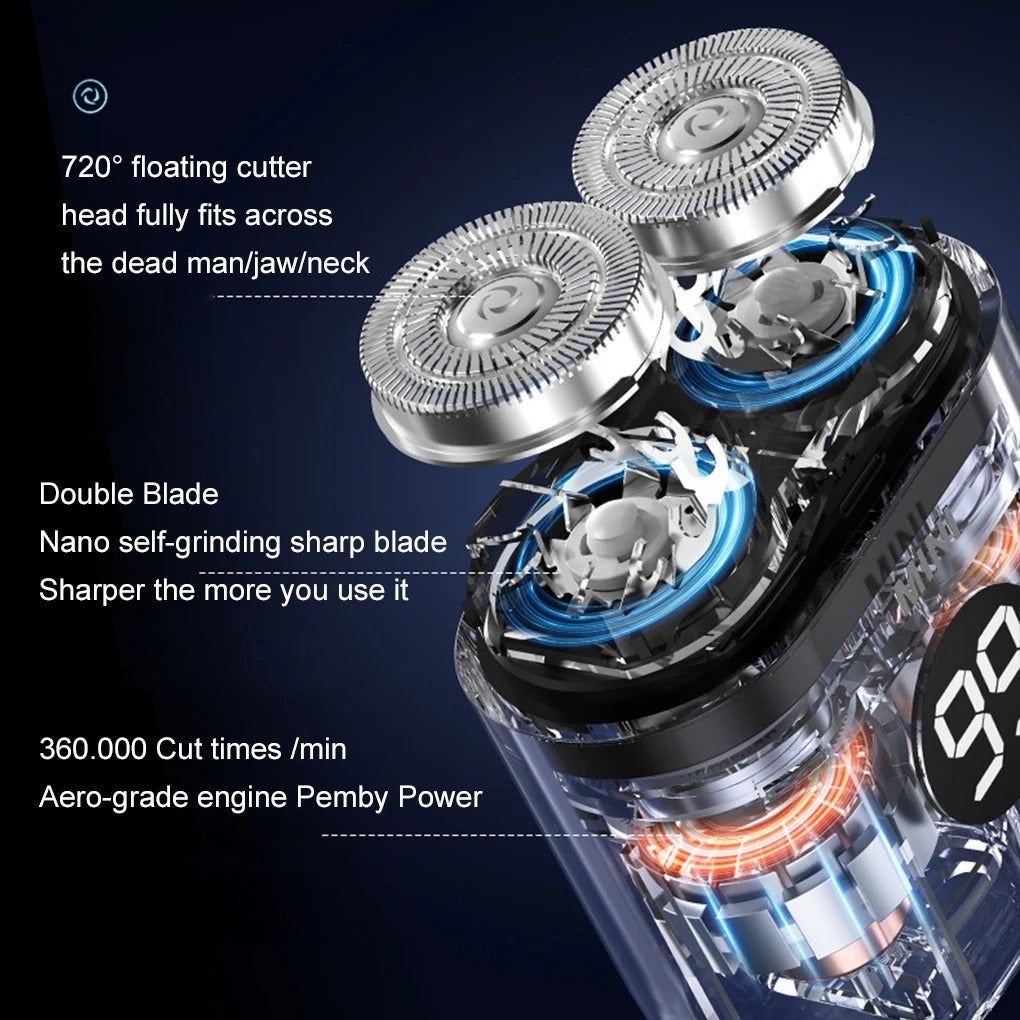 Präzisionsrasierer für Männer mit USB-C und Akkuanzeige