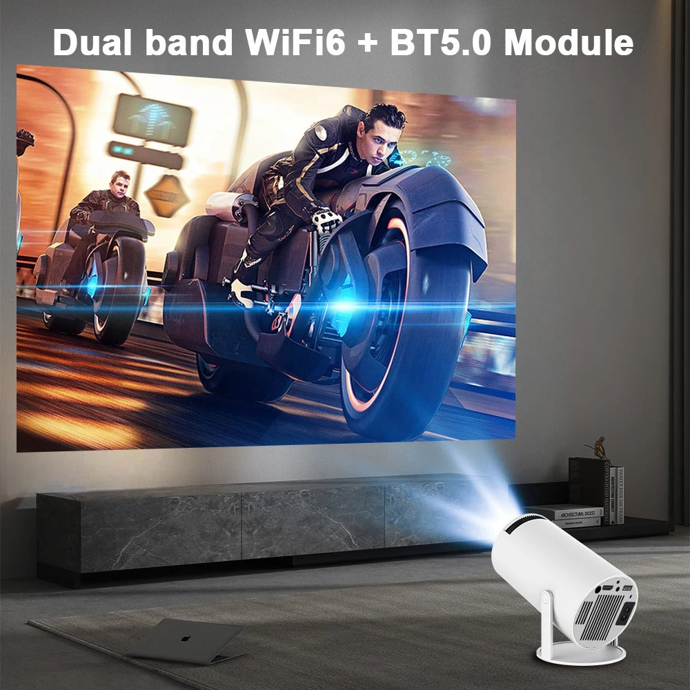 Android 11 Led Projektor Beamer 1280*720p 4k Wifi6/BT 5.0 200 Ansi Lumen