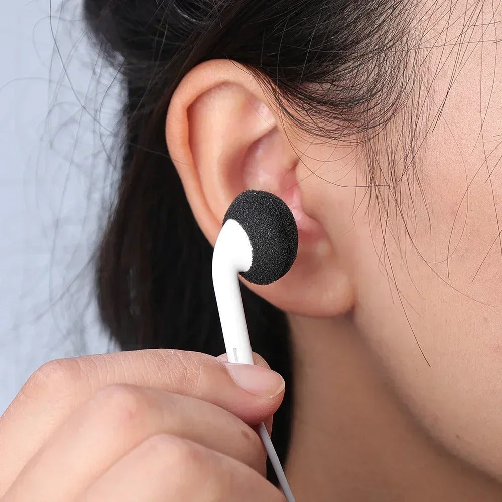 Ohrhörer Schaumstoff Abdeckungen 1 Paar in Schwarz