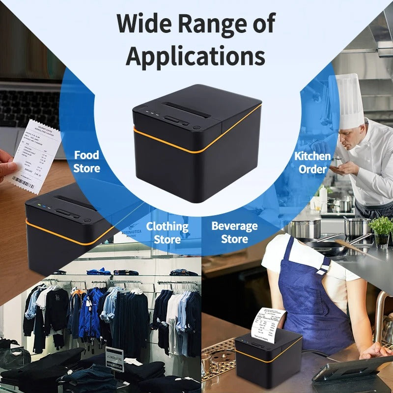 Thermal Receipt Printer 58E mit USB/ Bluetooth inkl. 2 Rollen & USB Kabel