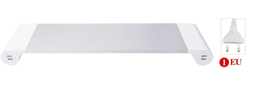 Aluminium-Desktop-Monitor Stand Bar mit 4 x USB 2.0 Anschlüsse ( Gebraucht Artikel )