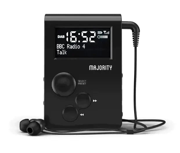 Majority Tragbares DAB+ Radio für die Hosentasche mit Sportclip Elektroniktrade Switzerland
