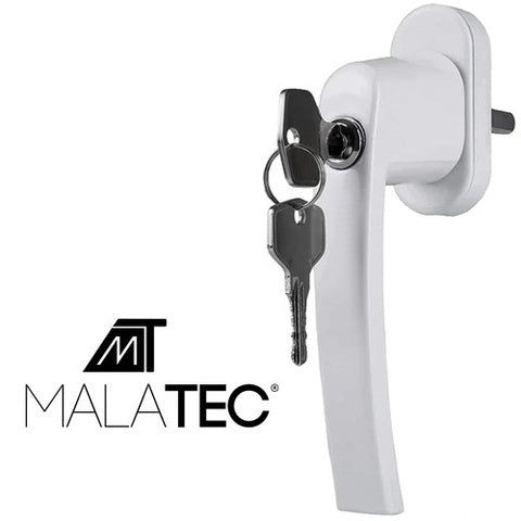 Malatec Fenstergriff mit Schloss & Schlüsseln Elektroniktrade Switzerland