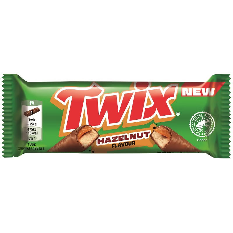 Mars GmbH Twix Hazelnut Flavour, Schokolade, 1 Riegel je 46g Elektroniktrade Switzerland