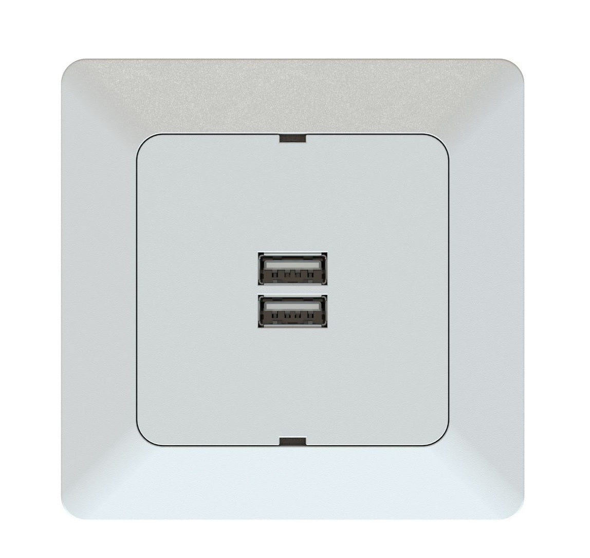 MAX HAURI modino priamos USB Ladesteckdose USB-A+A 17W AP priamos weiss Elektroniktrade Switzerland
