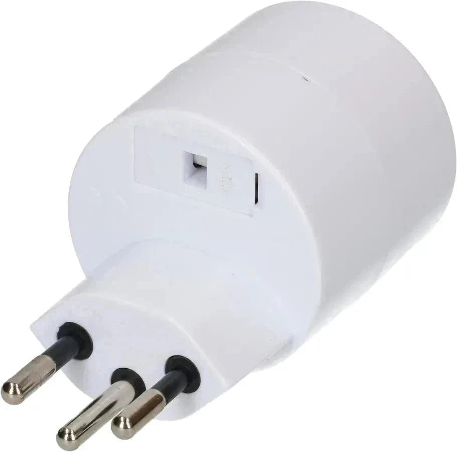 MAX HAURI PLUG Reiseadapter asymmetrisch Stecker: Typ 12 / Kupplung: Schuko - Schweiz elektroniktrade Switzerland