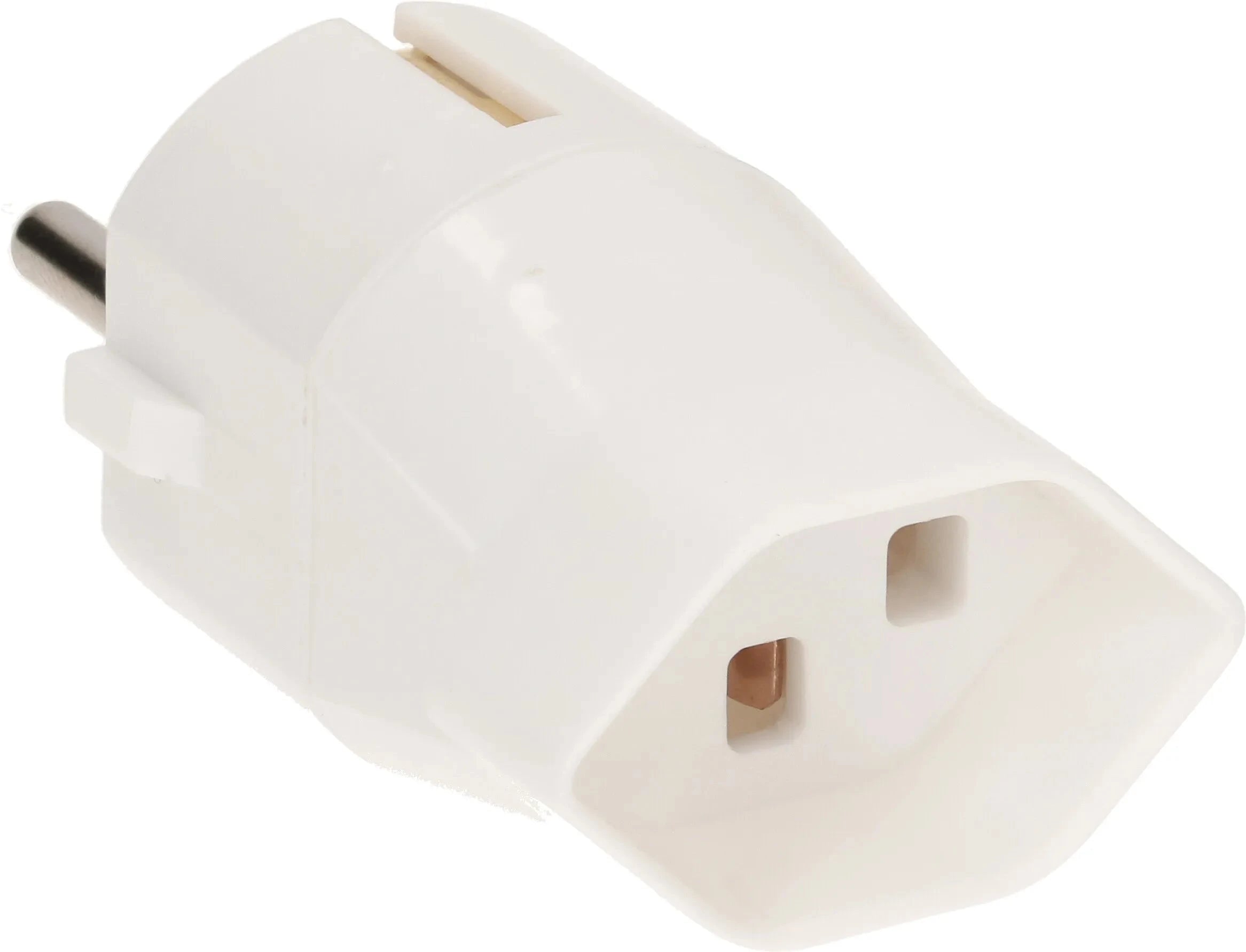 MAX HAURI PLUG Reiseadapter Schuko-Typ 23 3-polig schwarz / weiss Elektroniktrade Switzerland