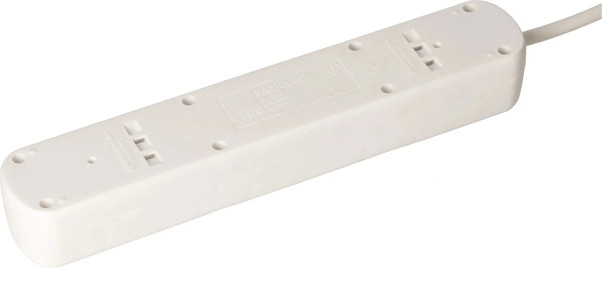 MAX HAURI SPLIT Steckdosenleiste Basic Line 7x Typ 13 weiss 1.5m Elektroniktrade Switzerland