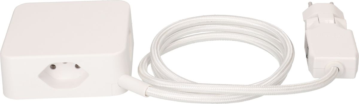 MAX HAURI SPLIT Steckdosenleiste Cube 4x Typ 13 weiss-weiss 2m clip-clap Elektroniktrade Switzerland