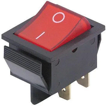 McPower McPower Wippschalter, 2-polig, schwarz, rot beleuchtet (250 V), ON-OFF elektroniktrade Switzerland