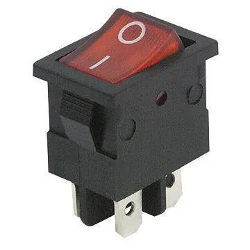 McPower Wippschalter, 2-polig, schwarz/rot, ON-OFF elektroniktrade Switzerland