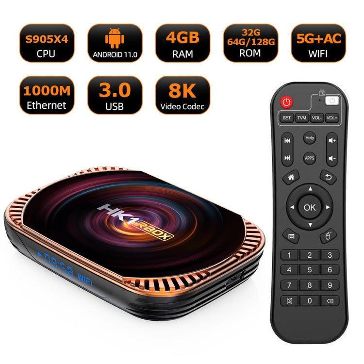 Mecool 4K TV -Box, Android 11 Amlogic S905x4 CPU mit RC 4 GB+128 GB (Occasionsgerät) Elektroniktrade Switzerland