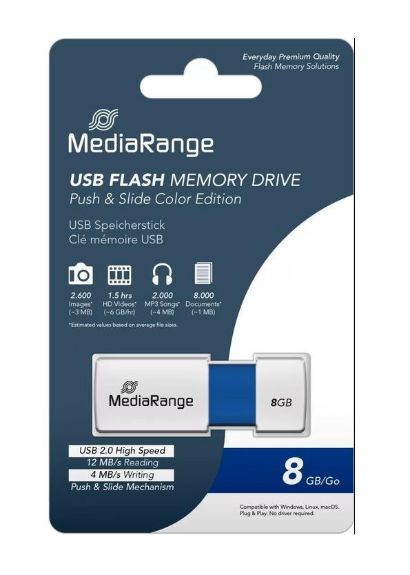 MediaRange MediaRange USB Speicherstick 8 GB, USB-A elektroniktrade Switzerland