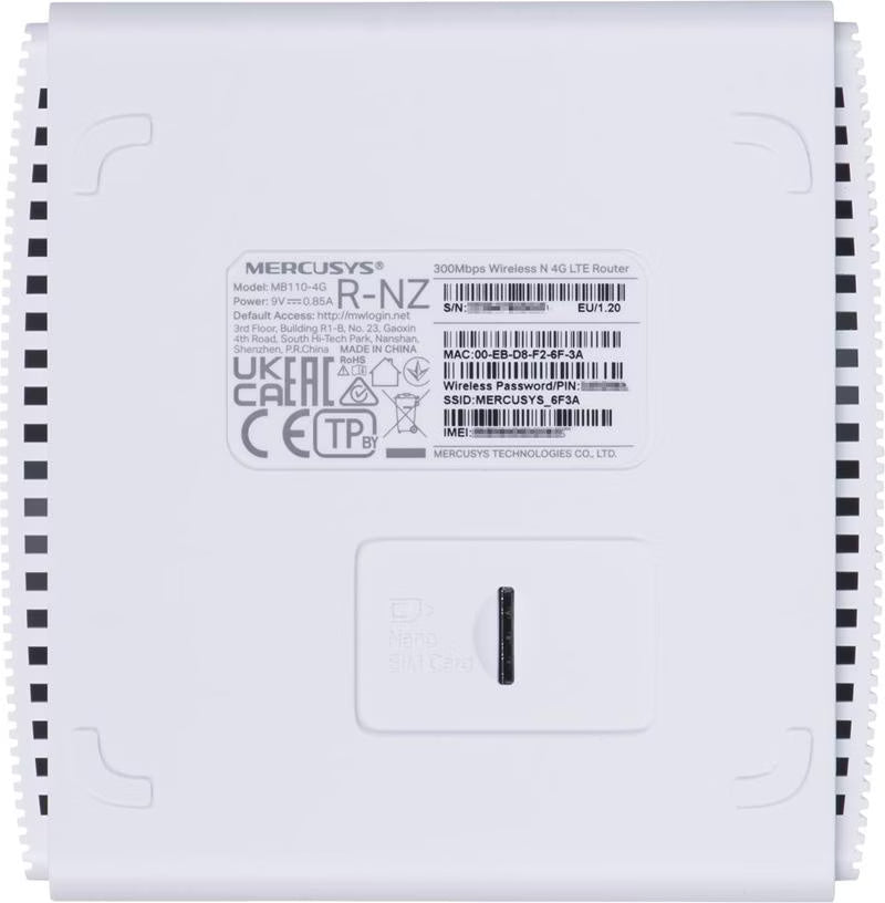 Mercusys Mercusys MB110-4G 4G Router - Betrieb mit einer Simkarte Elektroniktrade Switzerland