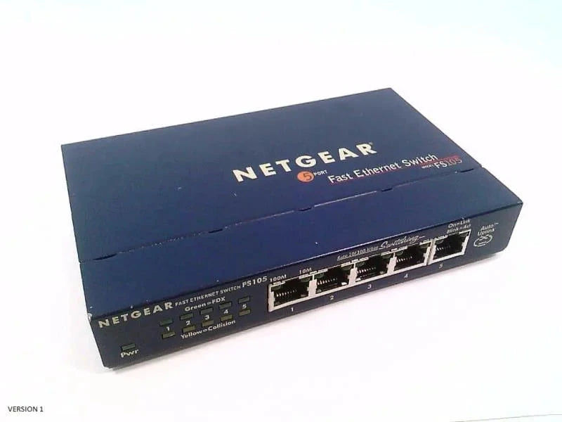 Netgear NETGEAR FS105 5-Port Fast Ethernet LAN Switch Unmanaged (10/100 MBit/s (Gebraucht Artikel) elektroniktrade Switzerland
