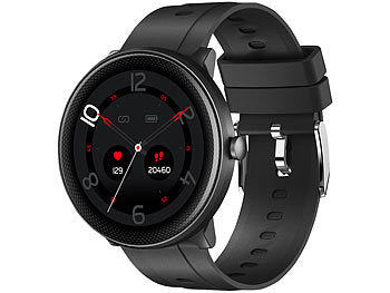 newgen medicals ELESION-kompatible Fitness-Smartwatch, Bluetooth, SpO2, Alexa, IP68 Elektroniktrade Switzerland