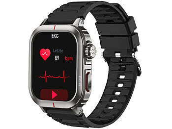 newgen medicals Fitness-Smartwatch mit EKG-, Herzfrequenz- und Blutdruck-Anzeige Elektroniktrade Switzerland