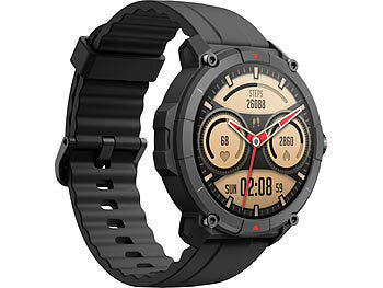 newgen medicals GPS-Fitness-Uhr mit Full-Touch-Glas-Display, Freisprechen, SpO2 Elektroniktrade Switzerland